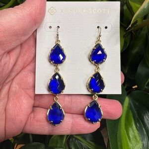 Kendra Scott Cobalt Blue Kyla Earrings